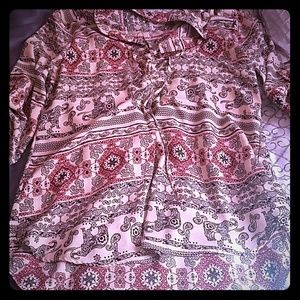 Elephant Aztec Blouse